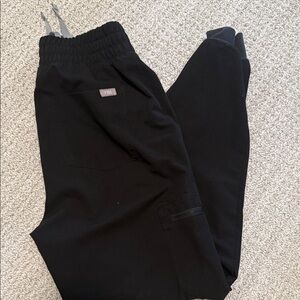 Figs Black Track Pants